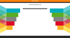 Desktop Screenshot of frankenwaldklinik.de